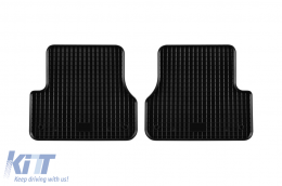 Specific rubber mats suitable for Audi A6 2011-2018, A7 Sportback 2010-2017, 4-piece set, black color-image-6248238