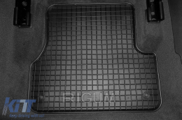 Specific rubber mats suitable for Audi A6 2011-2018, A7 Sportback 2010-2017, 4-piece set, black color-image-6248241