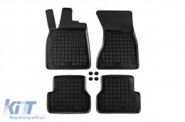 image-9-Specific rubber mats suitable for Audi A7 Sportback 2010-2017, A6 sedan C7 2011-2018, 4-piece set, black color