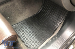 Specific rubber mats suitable for Audi A8 D3 2002-2009 short wheelbase, 4-piece set, black color from Frogum El Toro series-image-6231417