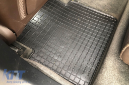 Specific rubber mats suitable for Audi A8 D3 2002-2009 short wheelbase, 4-piece set, black color from Frogum El Toro series-image-6231418