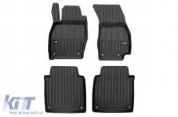 image-74-Specific rubber mats suitable for Audi A8 D5 long wheelbase after 2017, 4-piece set, black color, with 24-month warranty