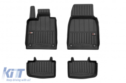 Specific rubber mats suitable for Audi E-tron GT after 2020, Porsche Taycan after 2019, 4-piece set, black color, with 24-month warranty - ABFMA6017919