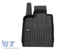 Specific rubber mats suitable for Audi E-tron GT after 2020, Porsche Taycan after 2019, 4-piece set, black color, with 24-month warranty-image-6223464