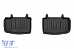 Specific rubber mats suitable for Audi E-tron GT after 2020, Porsche Taycan after 2019, 4-piece set, black color, with 24-month warranty-image-6223466