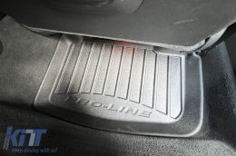 Specific rubber mats suitable for Audi E-tron GT after 2020, Porsche Taycan after 2019, 4-piece set, black color, with 24-month warranty-image-6223468