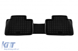 Specific rubber mats suitable for Audi E-tron after 2018, 3-piece set, black color-image-6213721