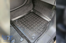 Specific rubber mats suitable for Audi E-tron after 2018, 3-piece set, black color-image-6213723