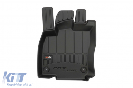 Specific rubber mats suitable for Audi Q2 after 2016, 4-piece set, black color, with 24-month warranty-image-6221077