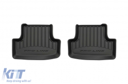 Specific rubber mats suitable for Audi Q2 after 2016, 4-piece set, black color, with 24-month warranty-image-6221079