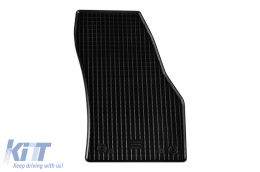 Specific rubber mats suitable for Audi Q2, Volkswagen T-roc, Skoda Karoq, Seat Ateca after 2016, 4-piece set, black color-image-6249557