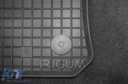 Specific rubber mats suitable for Audi Q2, Volkswagen T-roc, Skoda Karoq, Seat Ateca after 2016, 4-piece set, black color-image-6249560