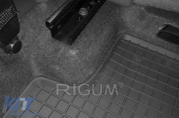 Specific rubber mats suitable for Audi Q2, Volkswagen T-roc, Skoda Karoq, Seat Ateca after 2016, 4-piece set, black color-image-6249561