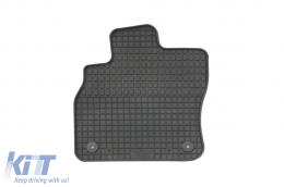Specific rubber mats suitable for Audi Q3 after 2018, 4-piece set, black color-image-6212983