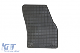 Specific rubber mats suitable for Audi Q3 after 2018, 4-piece set, black color-image-6212984