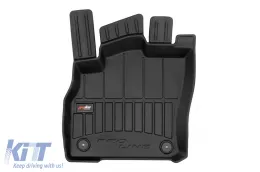 Specific rubber mats suitable for Audi Q3 II after 2018, 4-piece set, black color, with 24-month warranty-image-6222795