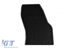 Specific rubber mats suitable for Audi Q3, Q3 Sportback 2019-2021, after 2021, 4-piece set, black color-image-6249838