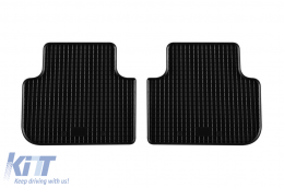 Specific rubber mats suitable for Audi Q3, Q3 Sportback 2019-2021, after 2021, 4-piece set, black color-image-6249839
