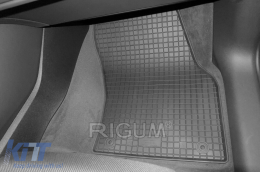 Specific rubber mats suitable for Audi Q3, Q3 Sportback 2019-2021, after 2021, 4-piece set, black color-image-6249841