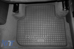 Specific rubber mats suitable for Audi Q3, Q3 Sportback 2019-2021, after 2021, 4-piece set, black color-image-6249842