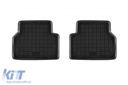 Specific rubber mats suitable for Audi Q3 2011-2018, 4-piece set, black color-image-6213663