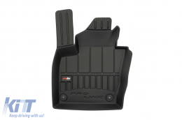 Specific rubber mats suitable for Audi Q3 2011-2018, 4-piece set, black color, with 24-month warranty-image-6221114