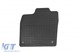 Specific rubber mats suitable for Audi Q4 E-tron, Volkswagen ID.4, ID.5 after 2021, 4-piece set, black color-image-6226416