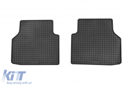 Specific rubber mats suitable for Audi Q4 E-tron, Volkswagen ID.4, ID.5 after 2021, 4-piece set, black color-image-6226418