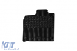 Specific rubber mats suitable for Audi Q4 E-tron, Volkswagen ID.4, ID.5, Skoda Enyaq Coupe after 2021, 4-piece set, black color-image-6229220