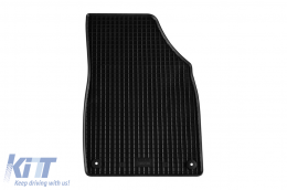 Specific rubber mats suitable for Audi Q4 E-tron, Volkswagen ID.4, ID.5, Skoda Enyaq Coupe after 2021, 4-piece set, black color-image-6229221