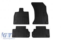 image-63-Specific rubber mats suitable for Audi Q5 after 2017, Q5 TFSI after 2019, Q5 Sportback after 2021, 4-piece set, black color