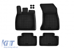 image-15-Specific rubber mats suitable for Audi Q5 after 2017, 4-piece set, black color