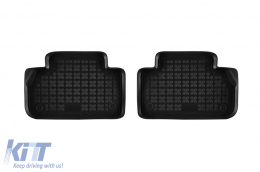 Specific rubber mats suitable for Audi Q5 after 2017, 4-piece set, black color-image-6213701