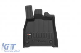 Specific rubber mats suitable for Audi Q5 after 2017, 4-piece set, black color, with 24-month warranty-image-6221102