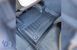 Specific rubber mats suitable for Audi Q5 after 2017, 4-piece set, black color, with 24-month warranty-image-6221108