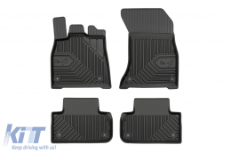 Specific rubber mats suitable for Audi Q5 after 2017, 4-piece set, black color - ABFMA6018418