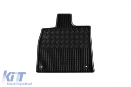 Specific rubber mats suitable for Audi Q5, Q5 TFSI E-Tron after 2017, Q5 Sportback after 2021, Q5 after 2025. Set of 4 pcs, black.-image-6249589