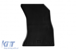 Specific rubber mats suitable for Audi Q5, Q5 TFSI E-Tron after 2017, Q5 Sportback after 2021, Q5 after 2025. Set of 4 pcs, black.-image-6249590