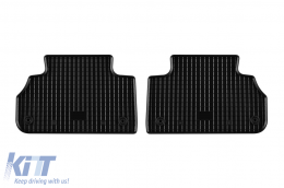 Specific rubber mats suitable for Audi Q5, Q5 TFSI E-Tron after 2017, Q5 Sportback after 2021, Q5 after 2025. Set of 4 pcs, black.-image-6249591