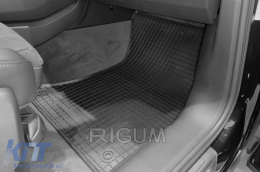 Specific rubber mats suitable for Audi Q5, Q5 TFSI E-Tron after 2017, Q5 Sportback after 2021, Q5 after 2025. Set of 4 pcs, black.-image-6249593