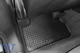 Specific rubber mats suitable for Audi Q5, Q5 TFSI E-Tron after 2017, Q5 Sportback after 2021, Q5 after 2025. Set of 4 pcs, black.-image-6249594