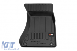 Specific rubber mats suitable for Audi Q5 2008-2017, 4-piece set, black color, with 24-month warranty-image-6220887