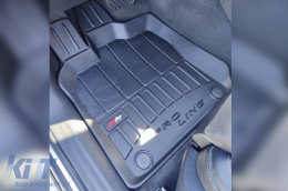 Specific rubber mats suitable for Audi Q5 2008-2017, 4-piece set, black color, with 24-month warranty-image-6220893