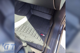 Specific rubber mats suitable for Audi Q5 2008-2017, 4-piece set, black color, with 24-month warranty-image-6220894