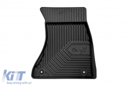Specific rubber mats suitable for Audi Q5 2008-2017, SQ5 2014-2017, 4-piece set, black color-image-6226609