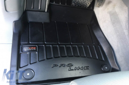 Specific rubber mats suitable for Audi Q7 after 2017, Audi Q8, Lamborghini Urus after 2018, 4-piece set, black color, with 24-month warranty-image-6221572