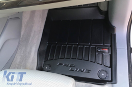 Specific rubber mats suitable for Audi Q7 after 2017, Audi Q8, Lamborghini Urus after 2018, 4-piece set, black color, with 24-month warranty-image-6221573