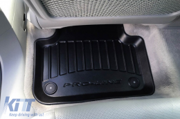 Specific rubber mats suitable for Audi Q7 after 2017, Audi Q8, Lamborghini Urus after 2018, 4-piece set, black color, with 24-month warranty-image-6221574