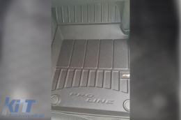 Specific rubber mats suitable for Audi Q7 after 2017, Audi Q8, Lamborghini Urus after 2018, 4-piece set, black color, with 24-month warranty-image-6221577