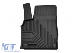 Specific rubber mats suitable for Audi Q7 after 2015, Q8 after 2018, 4-piece set, black color-image-6226829